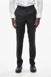 Corneliani Cc Collection Virgin Wool Pants In Black