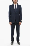 Corneliani Cc Collection Virgin Wool Refined Suit With Micro Houndstoot