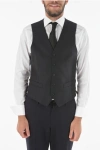 Corneliani Cc Collection Virgin Wool Refined Vest With 5-button Closure