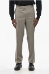 Corneliani Cc Collection Virgin Wool Regular Fit Pants In Gray