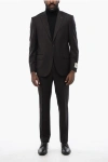 Corneliani Cc Collection Virgin Wool Right Pinstriped Suit