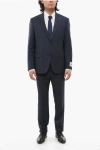 Corneliani Cc Collection Virgin Wool Refined Suit With Micro Houndstoot