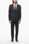 Corneliani Cc Collection Virgin Wool Side Vents Notch Lapel 2-button Su
