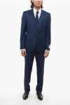 Corneliani Cc Collection Virgin Wool Side Vents Notch Lapel 3 Piece Wai