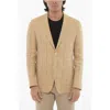 Corneliani Cc Collection Windowpane Check Pure Flax Blazer