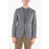Corneliani Cc Collection Windowpane Check Retailored 2-button Blazer