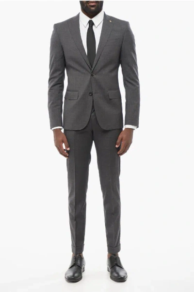 Corneliani Cc Collection Wool Blend Reset Single Breasted Suit With Fla Grösse 50
