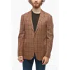 Corneliani Cc Collection Wool Blend Right Windowpane Blazer