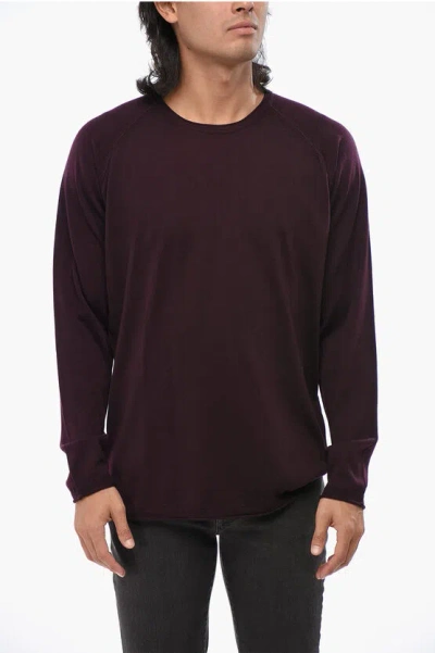 Corneliani Cc Collection Wool Crew-neck Sweater In Red