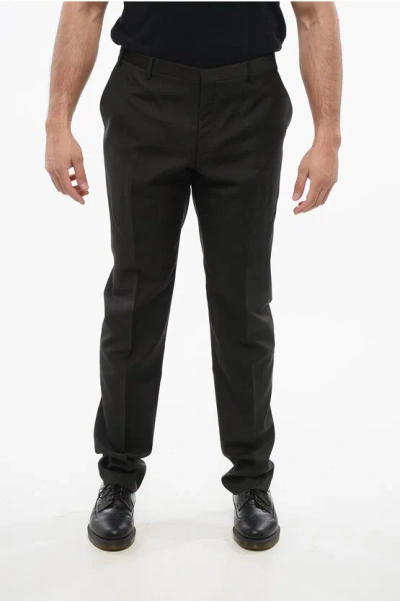 Corneliani Cc Collection Wool Pants With Belt Loops