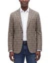 Corneliani Cc Collection Wool-blend District Check Blazer In Neutral