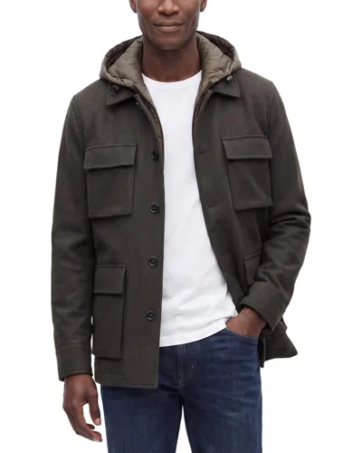 Corneliani Cc Collection Wool-blend Utility Jacket In Green