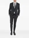 Corneliani Man Suit Midnight Blue Size 44 Virgin Wool In Black