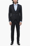 Corneliani 3 Piece Cerimonia Academy Suit With Shawl Lapel