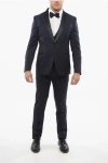 Corneliani Cerimonia Three-pieces Reset Suit With Satin Details