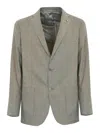 Corneliani Single-breasted Jacket In Linen And Lyocell