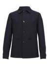 Corneliani Button-up Pocket-details Jacket In Blue