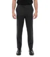 Corneliani Charcoal Grey Tailored Pants In White
