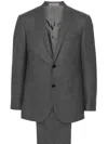 Corneliani Single-breasted Virgin-wool Suit In Grey