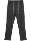 Corneliani Check-pattern Trousers In Grey