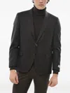 Corneliani Checked Blazer In Brown