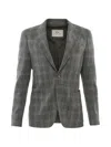 Corneliani Checked Blazer In Gray