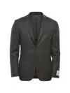 Corneliani Checked Single-breasted Blazer In Multi
