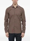 Corneliani Checked Slim-fit Shirt In Multi