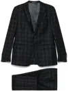 Corneliani Checked Suit In Blue