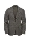 Corneliani Check-pattern Flap-pocket Blazer In Multi