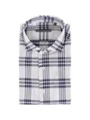 Corneliani Check-pattern Short-sleeved Shirt In Multi