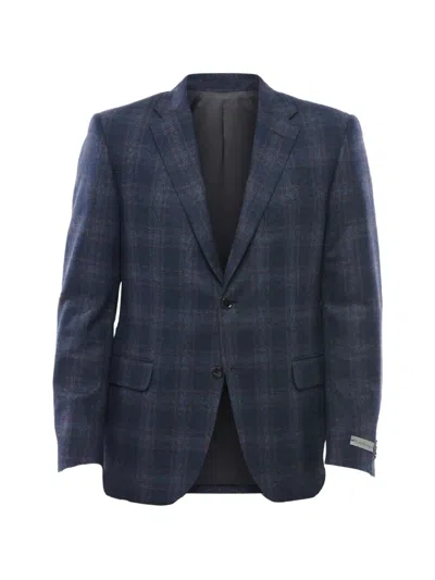 Corneliani Check-pattern Single-breasted Blazer In Multi