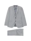 Corneliani Check-pattern Single-breasted Suit In Blue