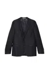 Corneliani Check-pattern Single-breasted Suit In Blue
