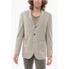 Corneliani Circle Unlined Single-breasted Blazer With Patch Pockets