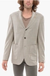 Corneliani Circle Unlined Single-breasted Blazer With Patch Pockets