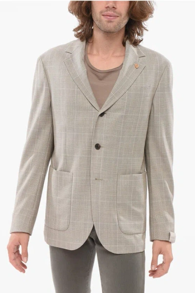 Corneliani Circle Unlined Single-breasted Blazer With Patch Pockets