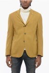 Corneliani Circle Unlined Virgin Wool Blazer With Patch Pockets