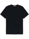 Corneliani Classic Black T-shirt With Round Neckline In Black