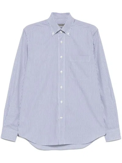 Corneliani Classic Button-down Blue  Shirt