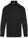 Corneliani Classic Collar Shirt In Black