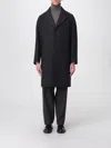 Corneliani Coat  Men Color Black In Black