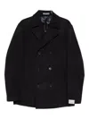 Corneliani Double-breasted Blazer In Black