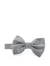 Corneliani Code Silk Satin Bow Tie In Gray