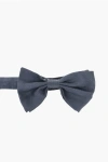 Corneliani Code Solid Color Bow Tie In Gray