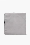 Corneliani Code Solid Color Silk Pocket Square In Gray