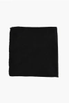 Corneliani Code Solid Color Silk Pocket Square In Black