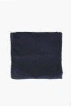 Corneliani Code Solid Color Silk Pocket Square In Blue