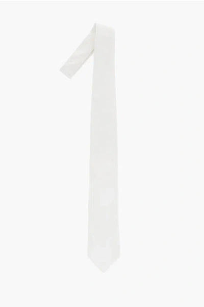 Corneliani Code Solid Color Silk Tie