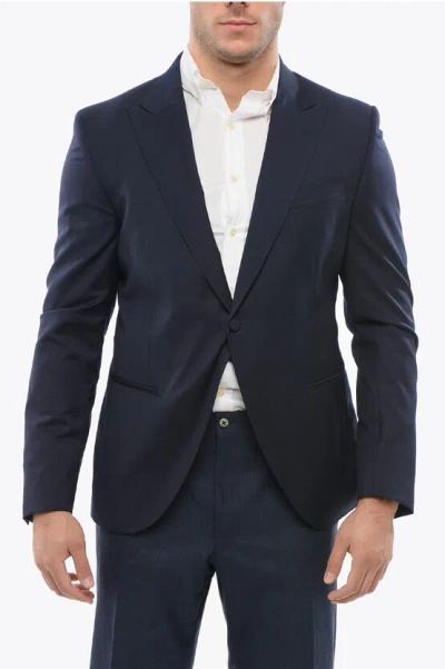 Corneliani Code Virgin Wool Single Breasted Blazer